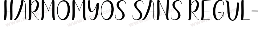 HarmomyOS Sans Regul字体转换